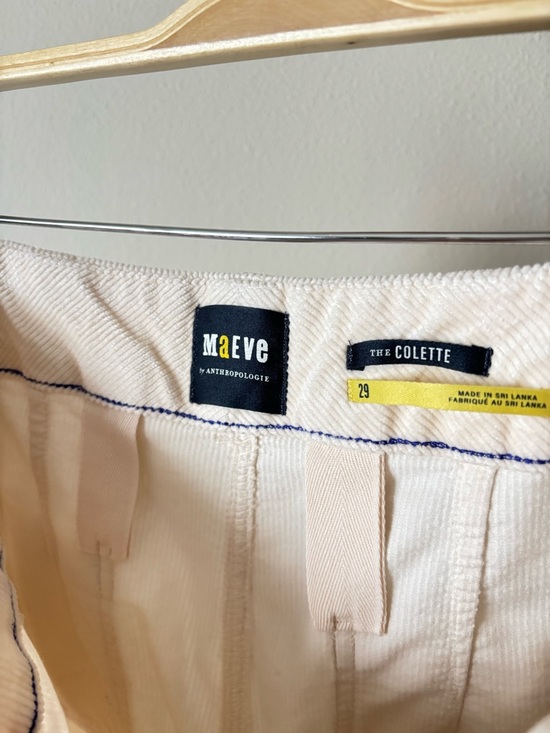 Anthropologie Maeve the Colette Wide Leg Corduroy Pant Size 29